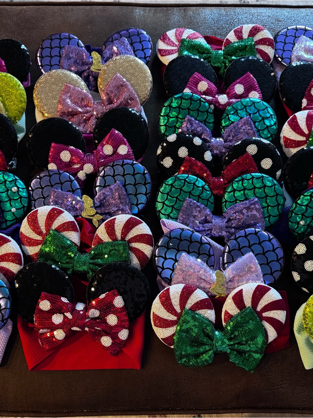 Bulk Lot of 26 Brand New Stretchy Minnie Ear Infant Headbands-Wholesale Pricing